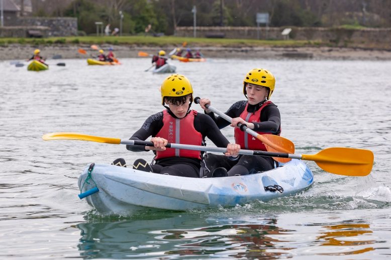 Enjoying Kayaking activity at Carlingford